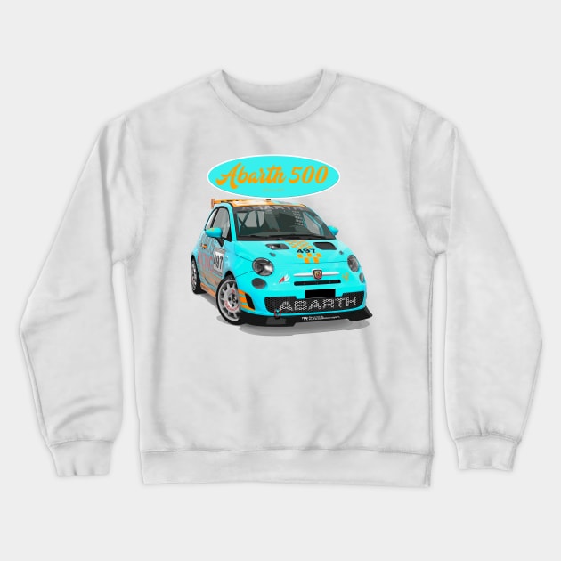 ABARTH 500 497 Crewneck Sweatshirt by PjesusArt